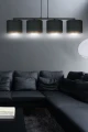 Lampa wisząca HILDE 4 BL BLACK 1054/4 EMIBIG