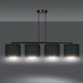 Lampa wisząca HILDE 4 BL BLACK 1054/4 EMIBIG