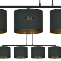 Lampa wisząca HILDE 4 BL BLACK 1054/4 EMIBIG