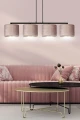 Lampa wisząca HILDE 4 BL ROSE 1053/4 EMIBIG