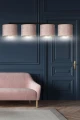 Lampa wisząca HILDE 4 BL ROSE 1053/4 EMIBIG