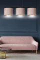 Lampa wisząca HILDE 3 BL ROSE 1053/3 EMIBIG