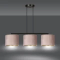 Lampa wisząca HILDE 3 BL ROSE 1053/3 EMIBIG