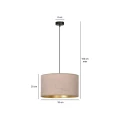 Lampa wisząca HILDE 1 BL ROSE 1053/1 EMIBIG