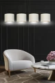 Lampa wisząca HILDE 4 BL WHITE 1052/4 EMIBIG