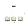 Lampa wisząca HILDE 3 BL WHITE 1052/3 EMIBIG