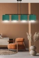 Lampa wisząca HILDE 4 BL GREEN 1051/4 EMIBIG
