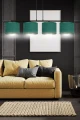 Lampa wisząca HILDE 4 BL GREEN 1051/4 EMIBIG