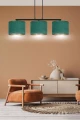 Lampa wisząca HILDE 3 BL GREEN 1051/3 EMIBIG