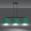 Lampa wisząca HILDE 3 BL GREEN 1051/3 EMIBIG