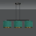 Lampa wisząca HILDE 3 BL GREEN 1051/3 EMIBIG