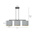 Lampa wisząca HILDE 3 BL GRAY 1050/3 EMIBIG