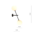 Kinkiet LINEAR K2 BLACK/OPAL 1169/K2 EMIBIG