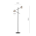 Lampa stojąca LINEAR LP2 BLACK/GRAFIT 1167/LP2 EMIBIG