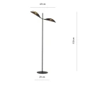 Lampa stojąca VENE LP2 BLACK/GOLD 1158/LP2 EMIBIG