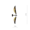 Kinkiet VENE K2 BLACK/GOLD 1158/K2 EMIBIG