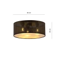 Lampa sufitowa ASTON 3 BLACK/GOLD 1148/3 EMIBIG