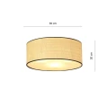 Lampa sufitowa ASTON 3 RATTAN 1149/3 EMIBIG